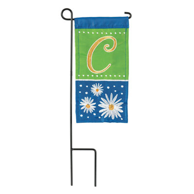 Mini Flag Daisy Monogram 4x8.5
