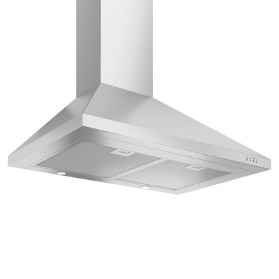 Ancona Pyramid 30" 400 CFM Ducted Wall-Mount Pyramid Range Hood in Stainless Steel