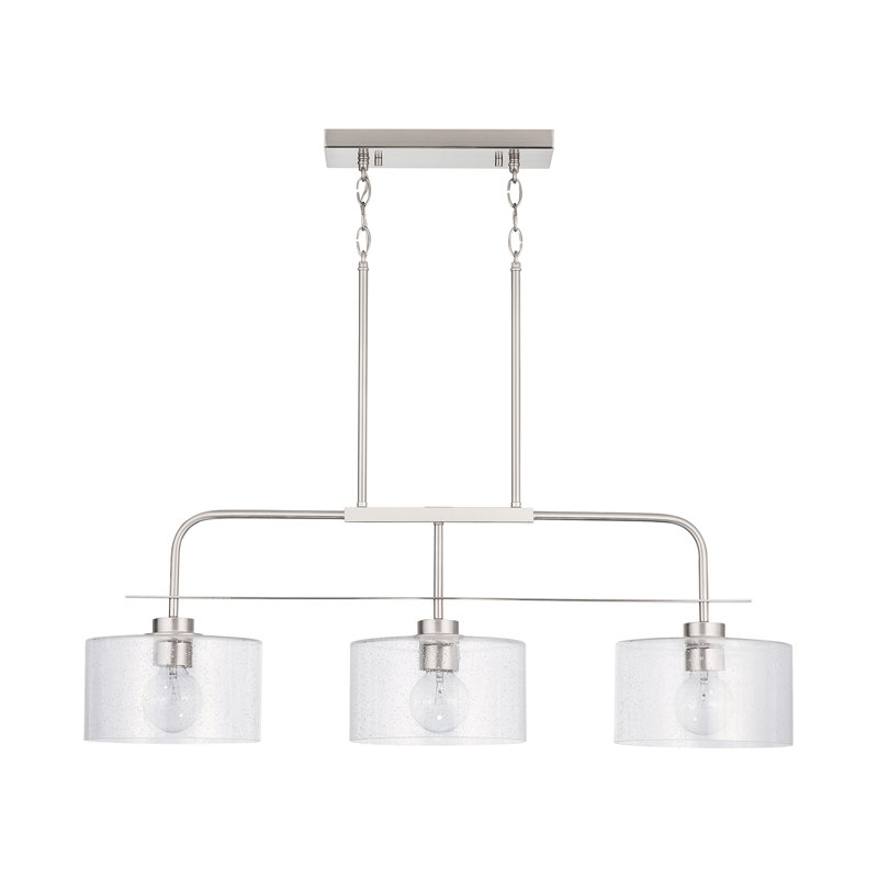 Yerington 3 - Light Kitchen Island Pendant, Brushed Nickel