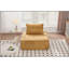 Canapé modulaire à assise profonde avec dossier réglable - Canapé compressé en chenille de 39,37 po pour le salon, la chambre à coucher, le salon (1 pièce), jaune.-129158310-129158313