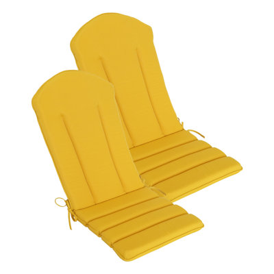 Coussin pour chaise de patio 20 po x 50 po, coussin pour chaise Adirondack avec attaches