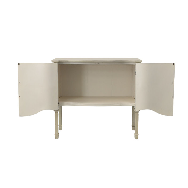 Tiburon Solid Wood Sideboard, Cream