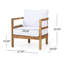 Chaise de patio avec coussins Lorene-1965731931