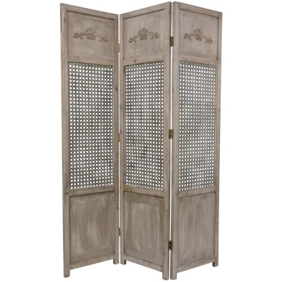 Diviseur de chambre 3 panneaux en maille ouverte Claypool