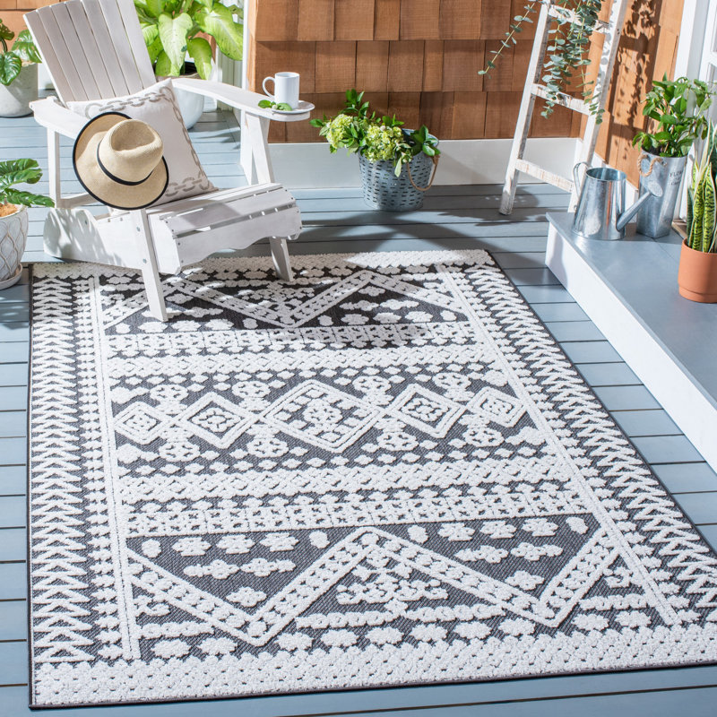 Tapis géométrique Doe Performance, Rectangle 9 pi x 12 pi