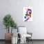 Abstract Color Explosion Abstract Contemporary Modern Violet Wall Art Print 1 Piece Wrapped Canvas Wall Art-861171662