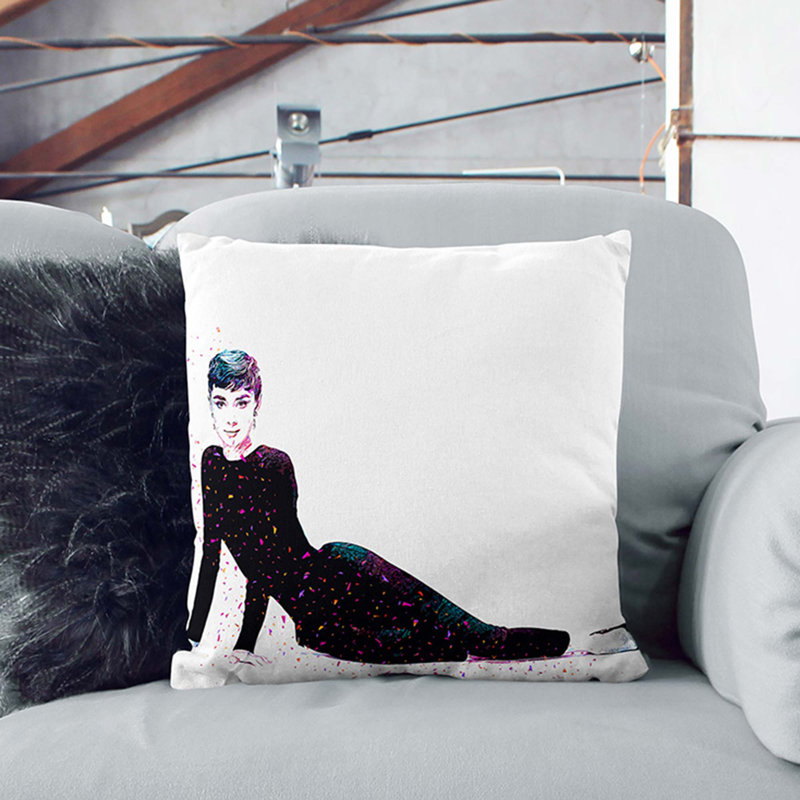 Square Cushion, Black, 55 x 55 cm