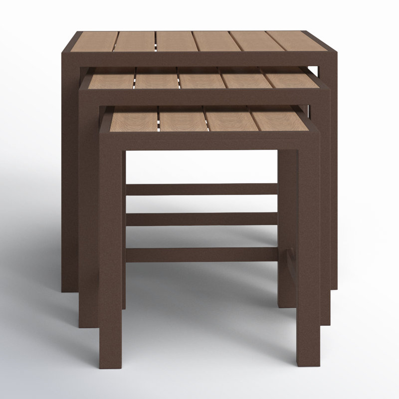 Aluminum 3 Nesting Coffee Table