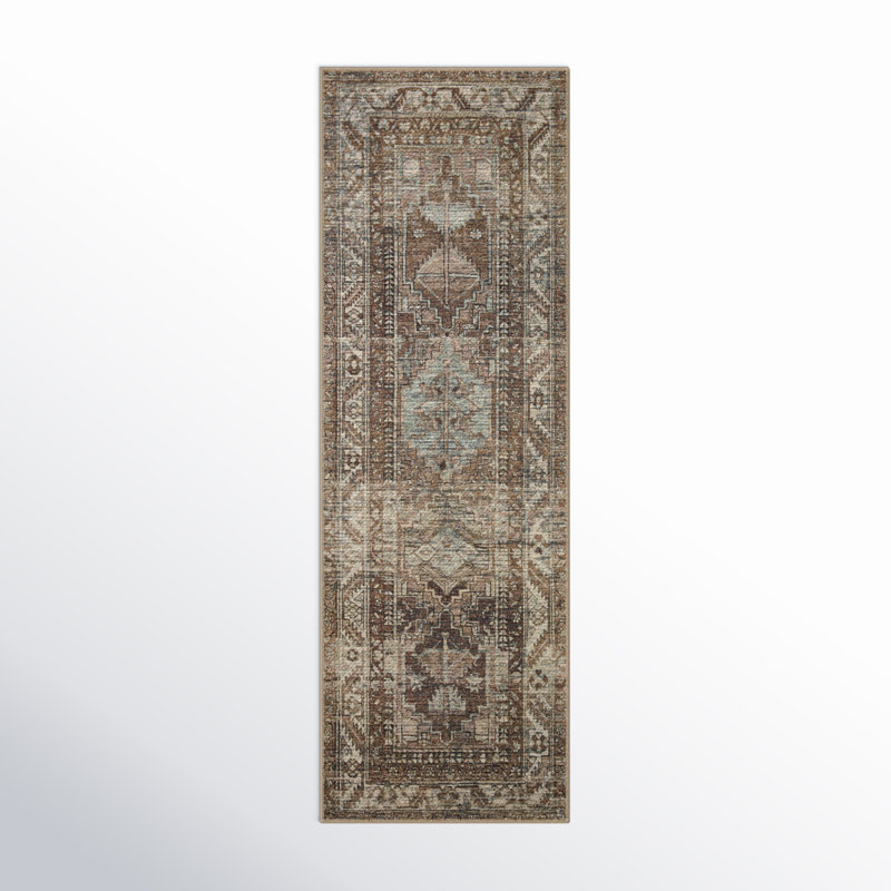 Amber Lewis x Loloi Billie Oriental Clay/Sage Area Rug, Runner 2'6" x 9'6"