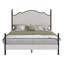 Lark Manor Upholstered Bed Frame With 51.2" Tall Headboard, Metal Four Poster/LED/Easy Assembly-818393766-817797519