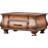 Aallyah 38 in. W Bombe 1 Drawer Old World Map Trunk Table