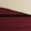 Couette Queen rouge - Ensemble de literie élégant 7 pièces en imitation suède avec coussins décoratifs - Facile d'entretien - Lavable et repassable