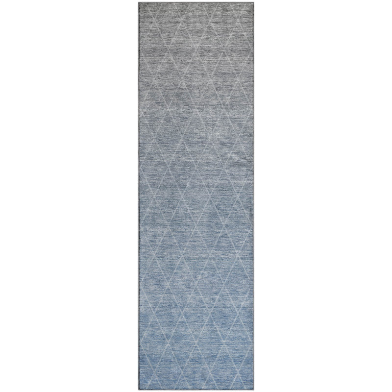 Premium Machine Washable Verrett AMF1175 Geometric Rug, Runner 2'3" x 7'6"