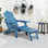 Chaise longue de patio Adirondack Hips toutes saisons avec repose-pieds rétractable
