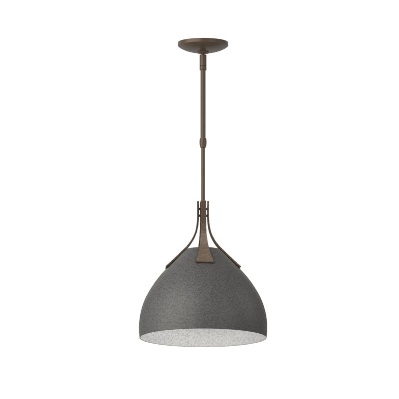 Summit 1 - Light Single Dome Pendant, Natural Iron, Bronze