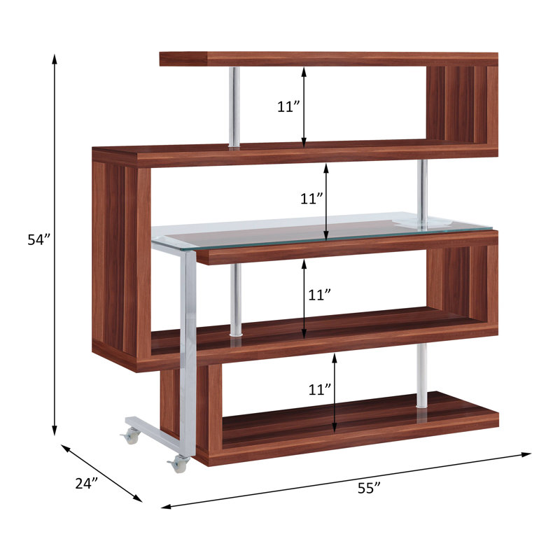 Jovina Glass L-Shape Desk, Paper
