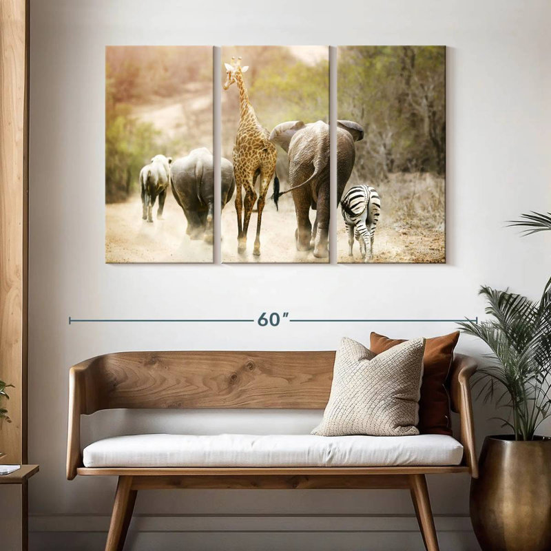 Safari Brampt Friends, 32" H x 50" W