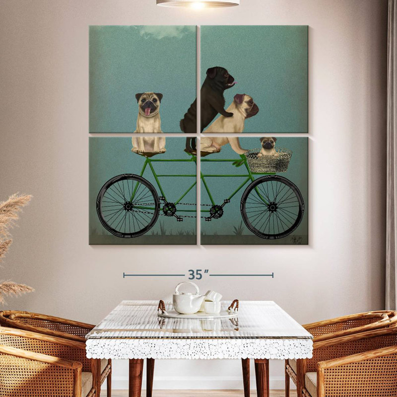 Brampt Pug Tandem, 50" H x 50" W