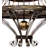 40 - Light Dimmable Geometric Chandelier