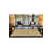 Black Insect Butterfly Patterned Washable Carpet-1484924536