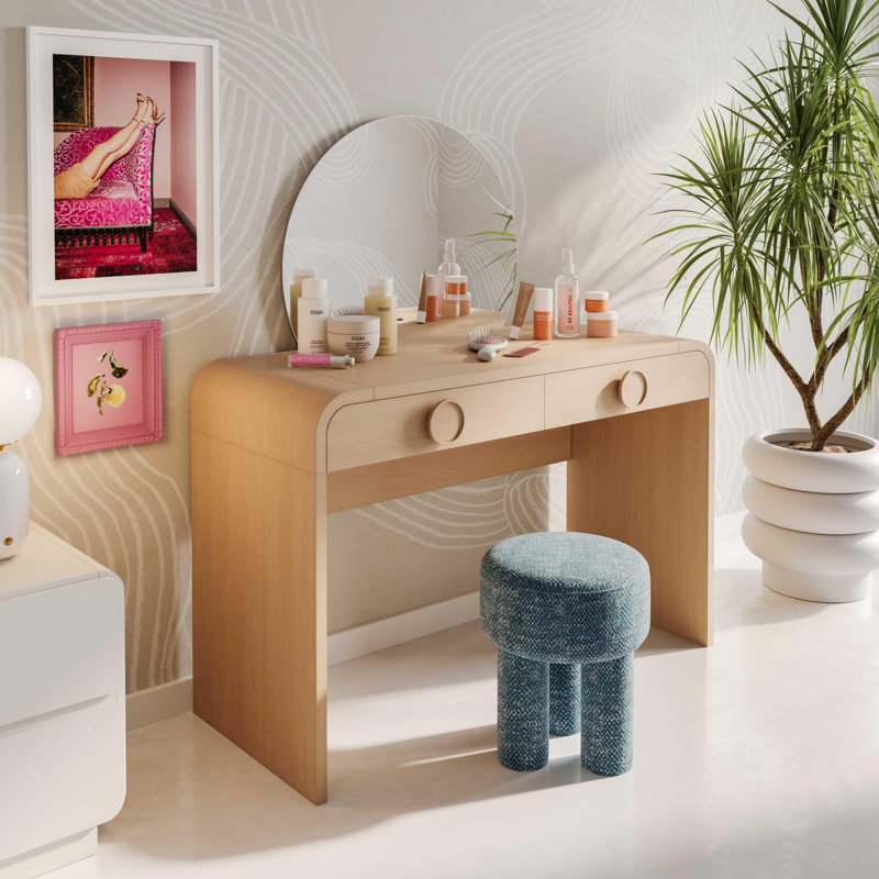  Bureau de coiffeuse 2 tiroirs Moonrise
