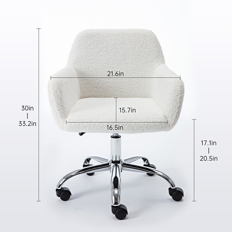 Fauteuil de bureau Leilanis, Blanc