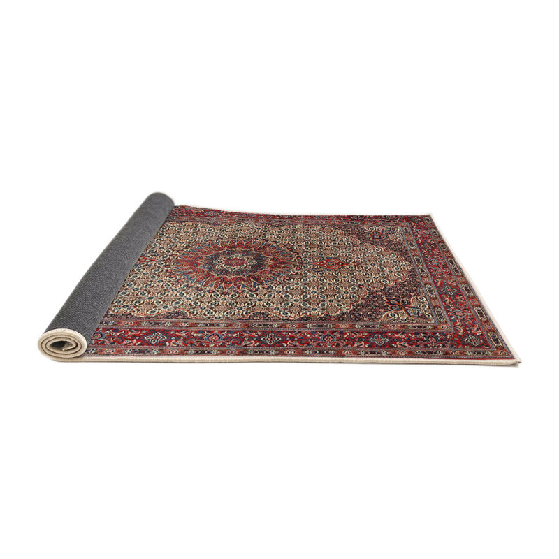Tapis oriental rouge / brun / rose, Rond 8 pi