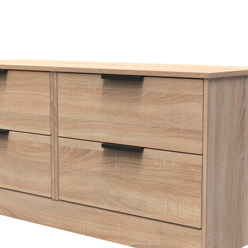 Berklie 4 Drawer Bed Box (Ready Assembled), Bardolino Oak