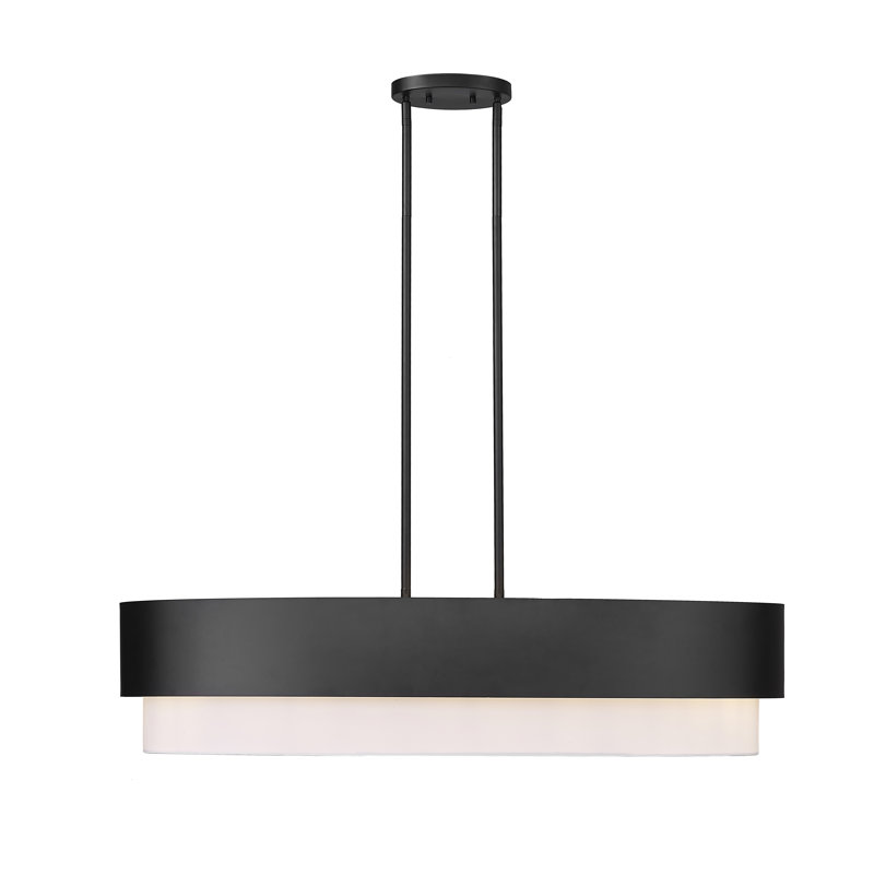 Oliviu 5 - Light Dimmable Geometric Chandelier, Matte Black