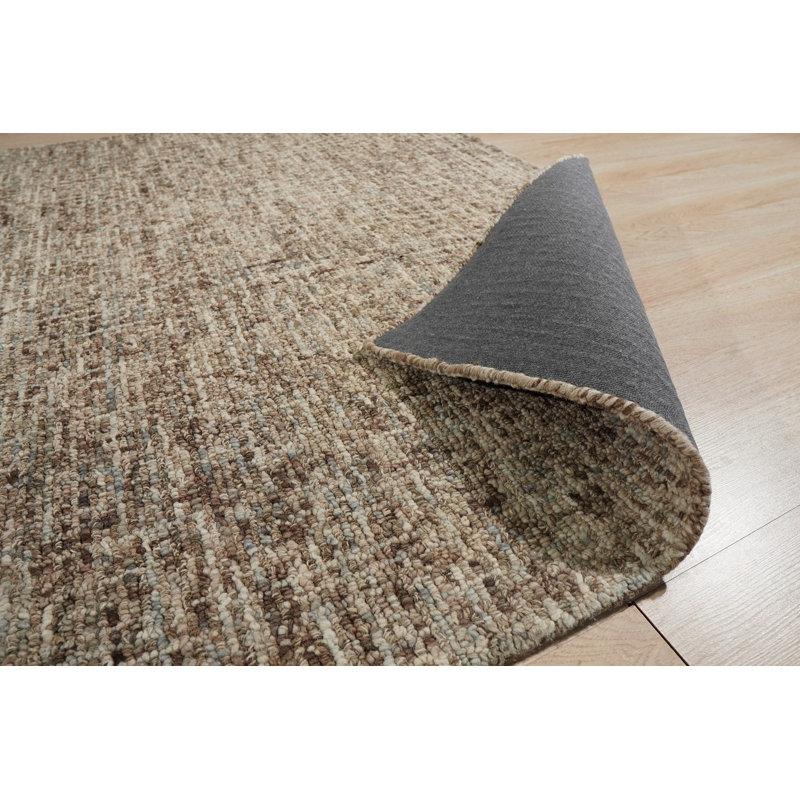 Hand Tufted Wool Area Rug, Tan