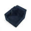 Fauteuil modulaire rembourré en fausse fourrure de lapin bleu marine rembourré sans assemblage requis-1040519990