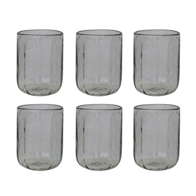 Hand-Blown Round Drinking Glass