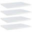 Ensemble de 4 tablettes vidaXL en bois d'ingénierie gris moyen simple-865290150-865290147