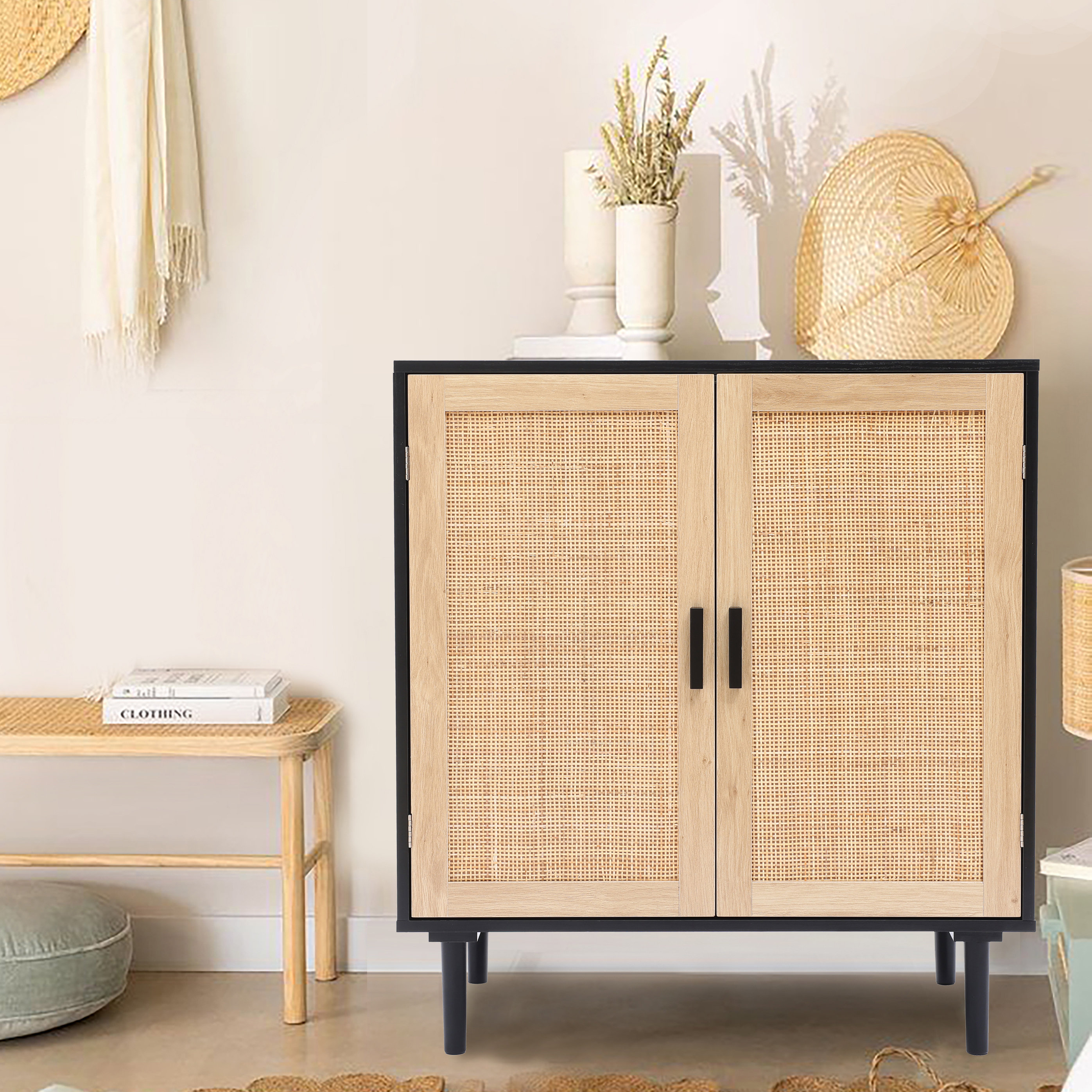 Azhar 34.6 2 Door Tall Accent Cabinet