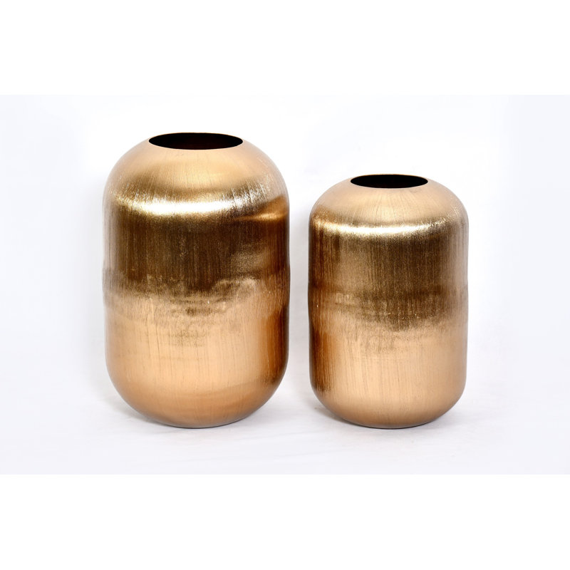 Aluminum Decorative Bottle, 15" H x 9.25" W x 9.25" D