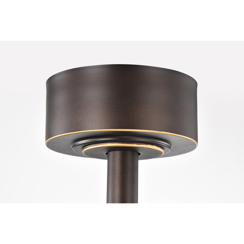 Ventilateur de plafond lumineux à 3 pales avec télécommande Genson, Bronze frotté à l'huile