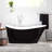 71" Saunders Black Acrylic Freestanding Tub