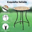 Nakagawa Round Metal Outdoor Bar Table , 60cm cm W 60cm cm D