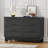 Quinnesha 6 - Drawer Dresser 47" W black dresser for bedroom
