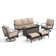 Tapasi 5-7 Person Patio Conversation Set with Swiveling Lounge Chairs