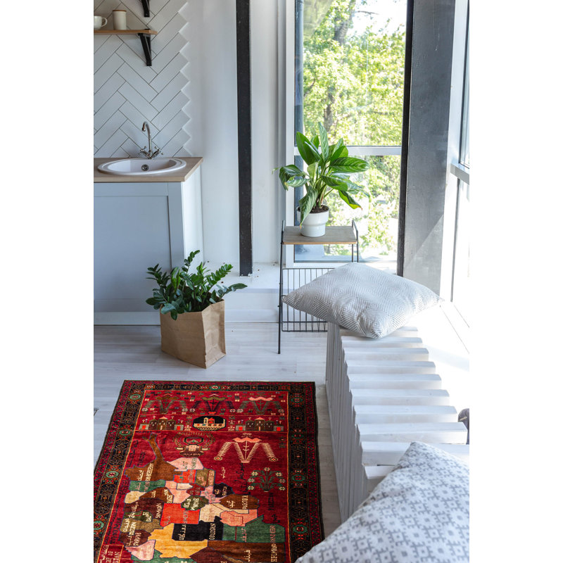 Holyfield Red Rug 3'4" x 6'4"