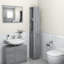 Lynchburg Freestanding Linen Cabinet-2086580058