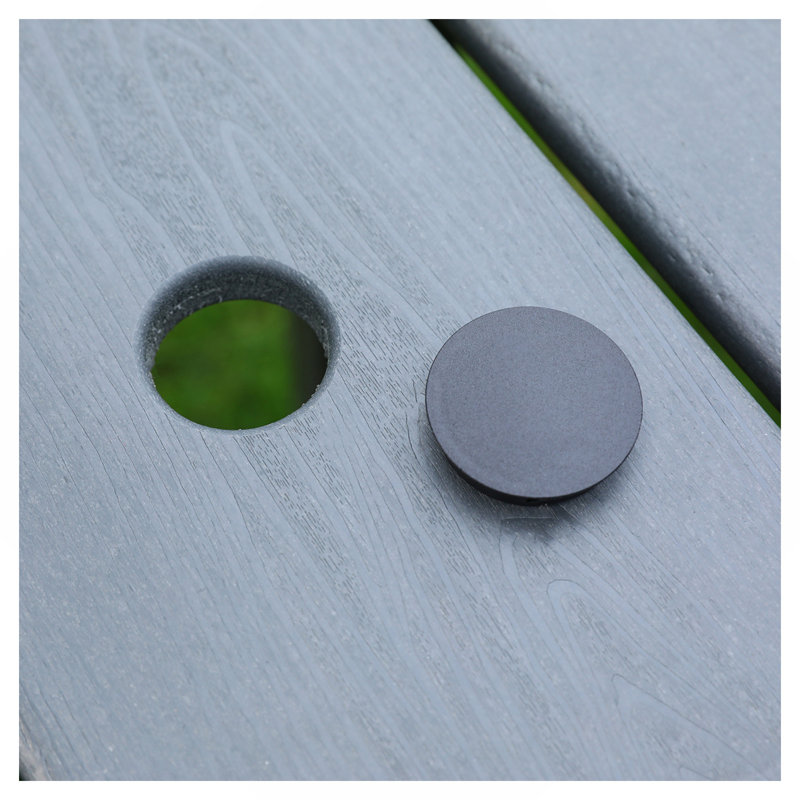 Table de salle à manger en HDPE, Gris