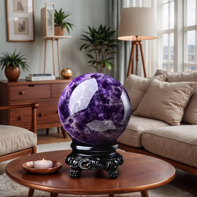 Boule fantaisie mauve (2,36 pouces à 2,76 pouces), décoration de la maison