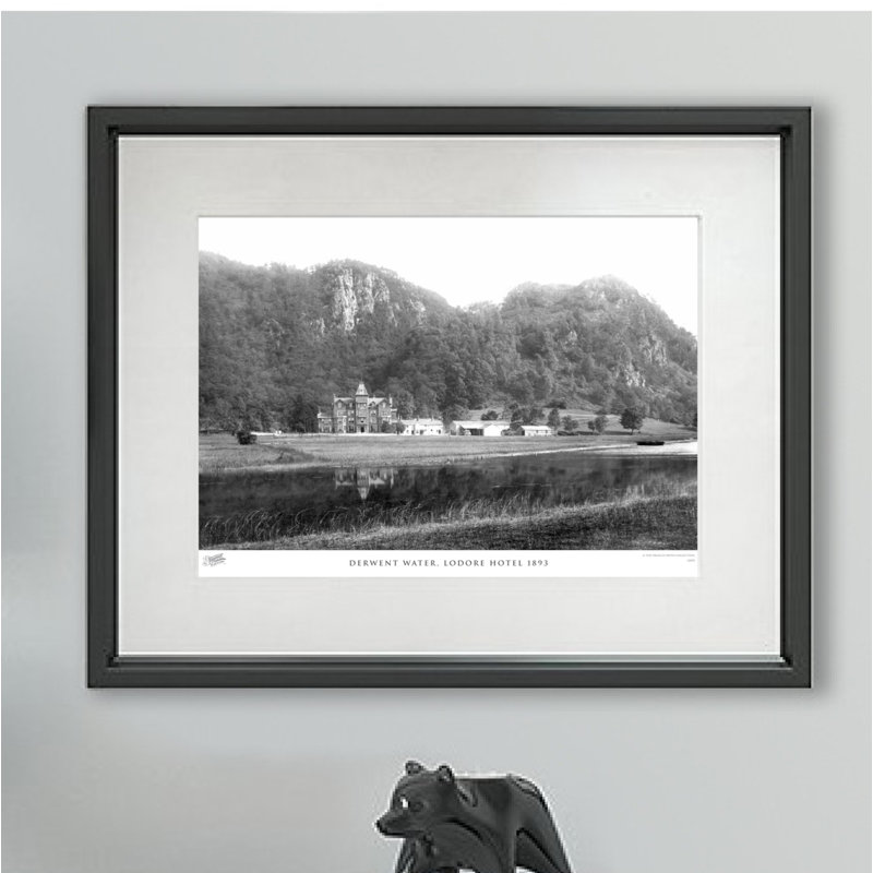Derwent Water, Lodore Hotel 1893 by Francis Frith - Single Picture Frame Print, 28cm H x 36cm W x 2.3cm D