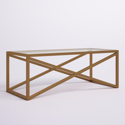 Calix Glass And Steel Coffee Table