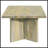 Brown Rectangular Solid Wood Coffee Table