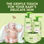 Ensemble-cadeau WBM Baby Care, shampooing et lavage du corps 3-en-1, crème hydratante pour le visage et lavage naturel des mains