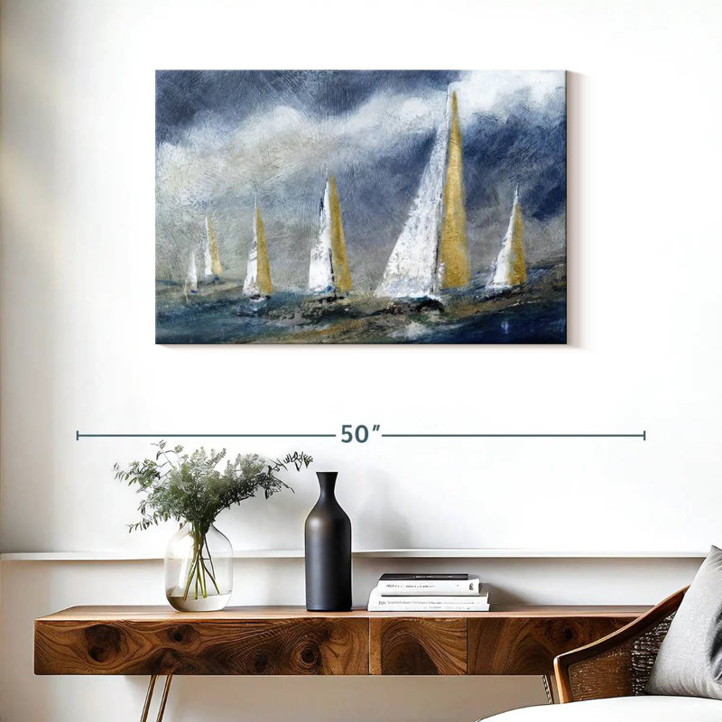 Aletra indigo houle, H 24 po x l 36 po