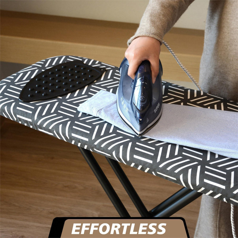 Ironing Board, Compact And Space Saver Full Size Ironing Board, Extra Wide Ironing Area With Extra Thick Heavy Duty Padded Cover, Stable Structure, Easy To Fold
